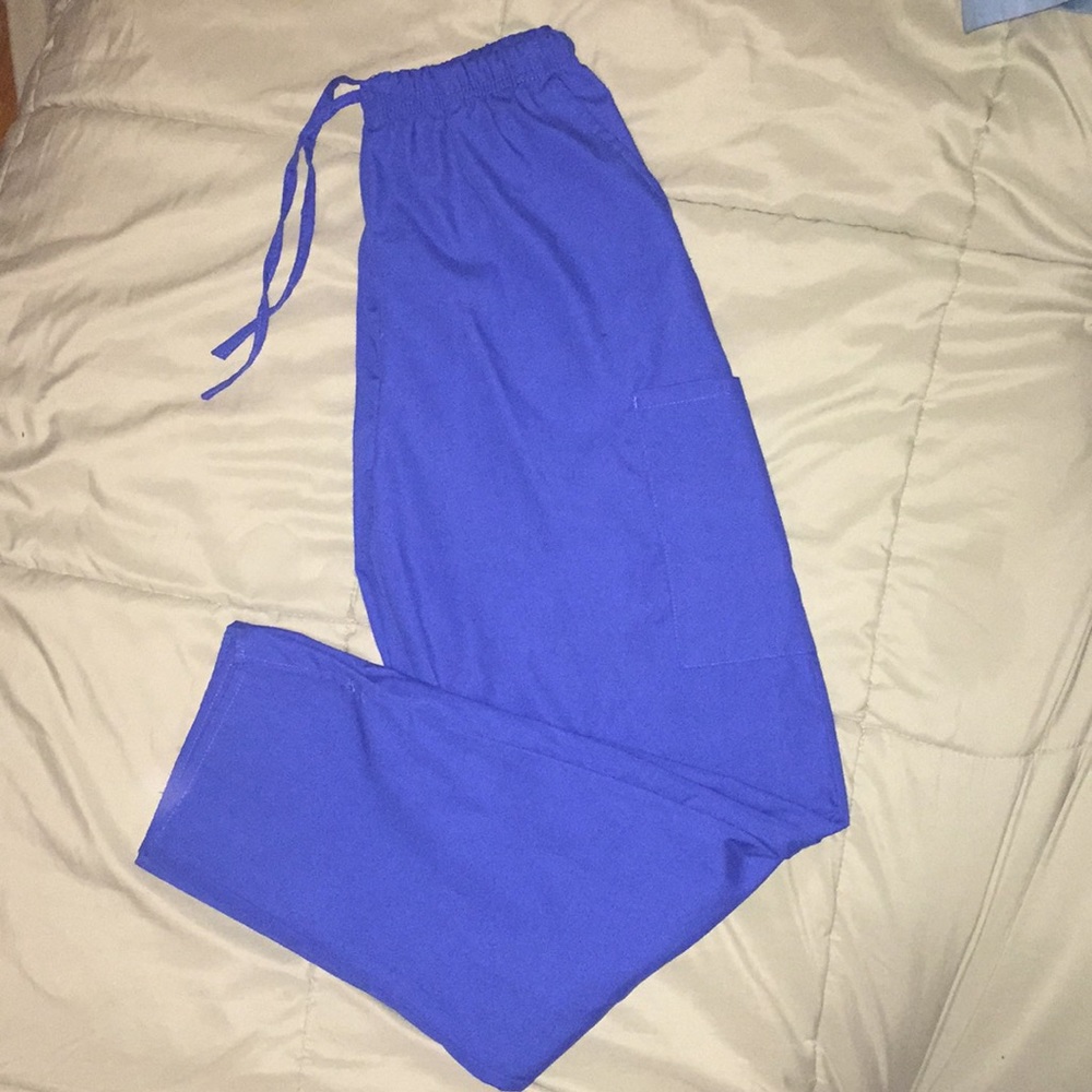 Medium royal blue women’s scrub pants